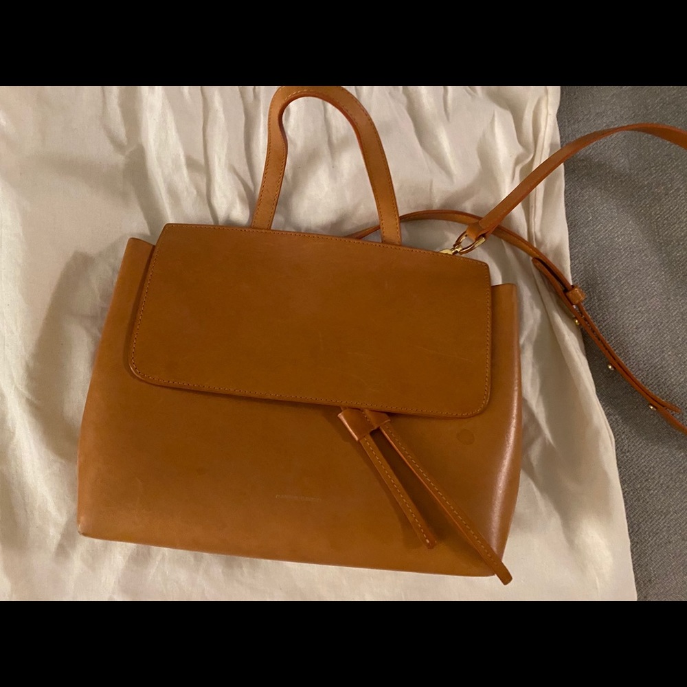 Mansur Gavriel mini Lady Bag Cammello/Rosa